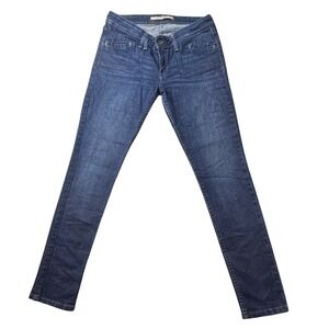 VTG Levi's Jeans Women 11M Blue Honestly Made Skinny Low Rise Dark Wash Denim